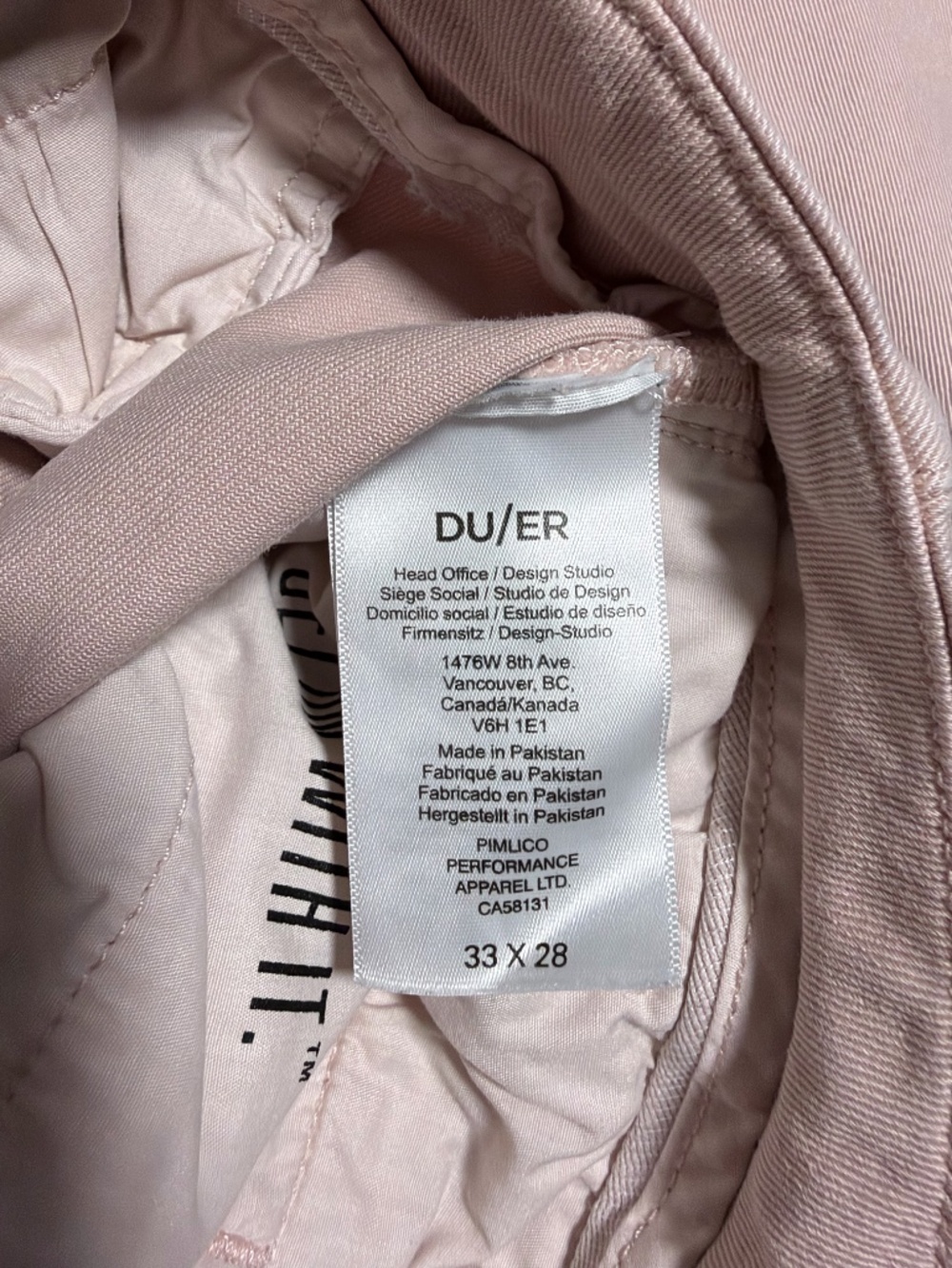 DU/ER Denim Pink Jeans - Picture 2 of 3